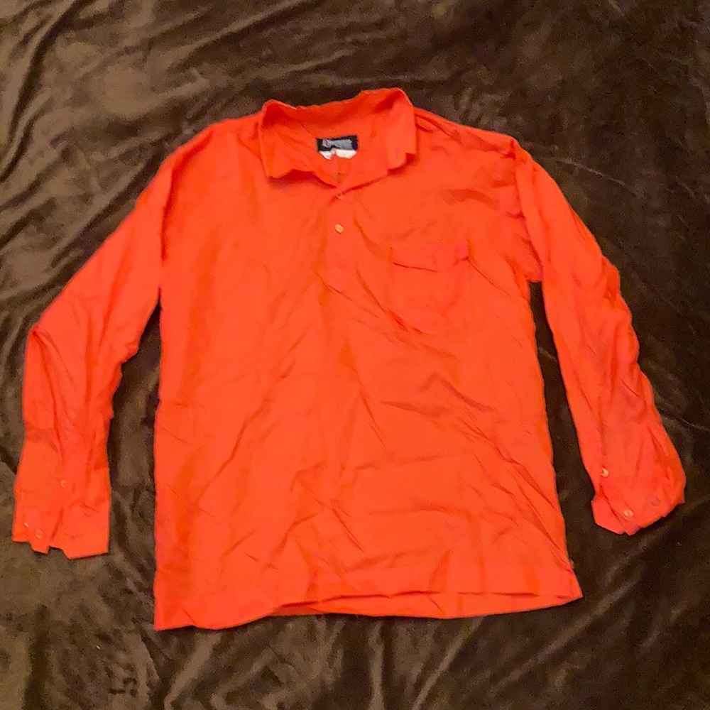 Hunter blaze orange windbreaker shirt